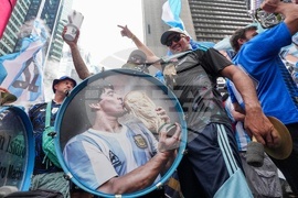 APTOPIX Argentina Spain WCup Soccer