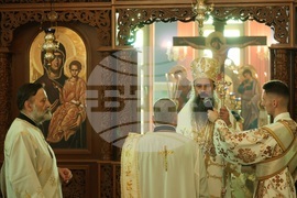 Патриарх Даниил - храм „Св. пророк Илия“ - литургия