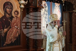 Патриарх Даниил - храм „Св. пророк Илия“ - литургия