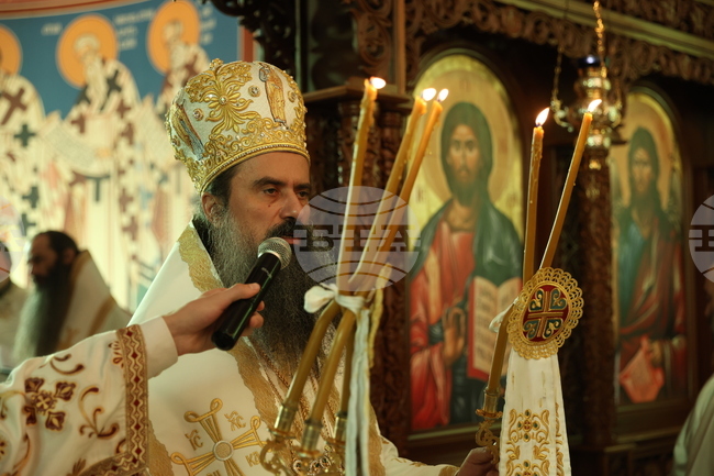 Патриарх Даниил - храм „Св. пророк Илия“ - литургия