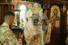 Патриарх Даниил - храм „Св. пророк Илия“ - литургия