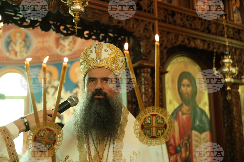 Патриарх Даниил - храм „Св. пророк Илия“ - литургия