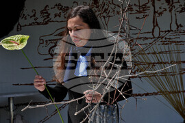 Бургас - национална изложба на цветя - демонстрации на икебана