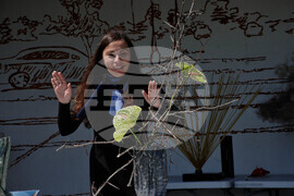 Бургас - национална изложба на цветя - демонстрации на икебана