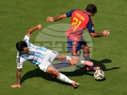 APTOPIX Argentina Spain WCup Soccer