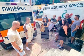 Шумен - медици - протест