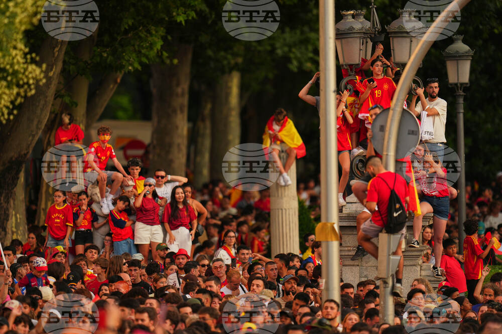 Spain WCup Soccer Celebration