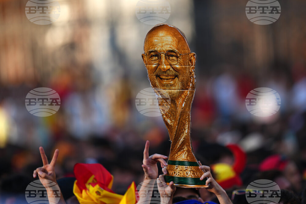 APTOPIX Spain WCup Soccer Celebration