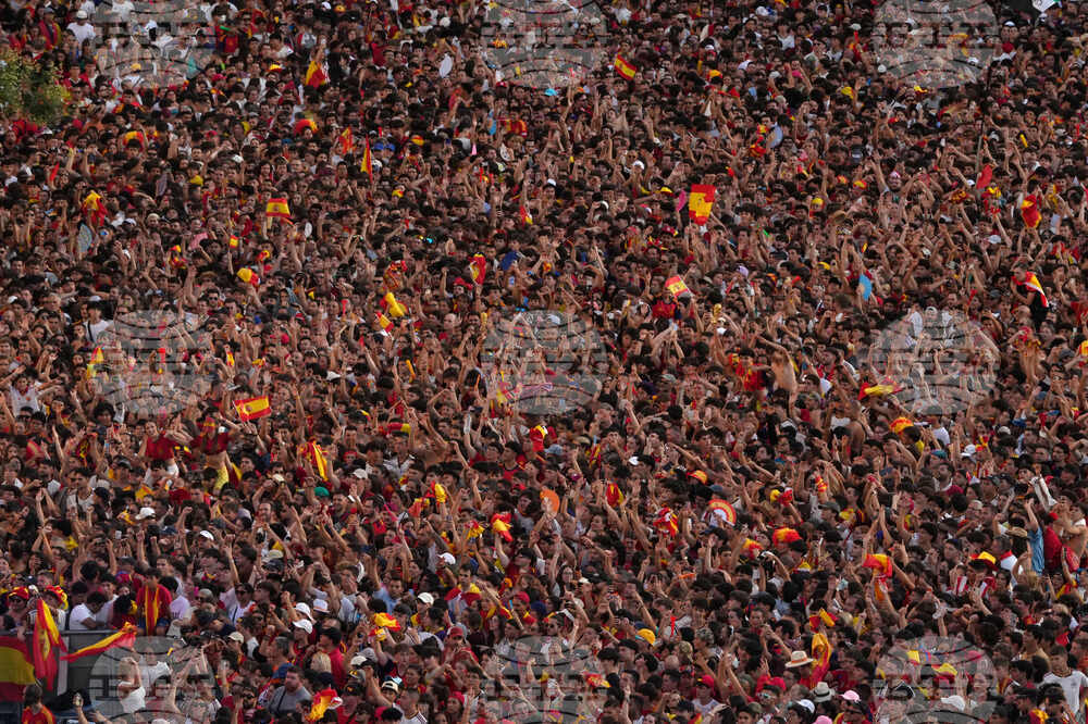 Spain WCup Soccer Celebration