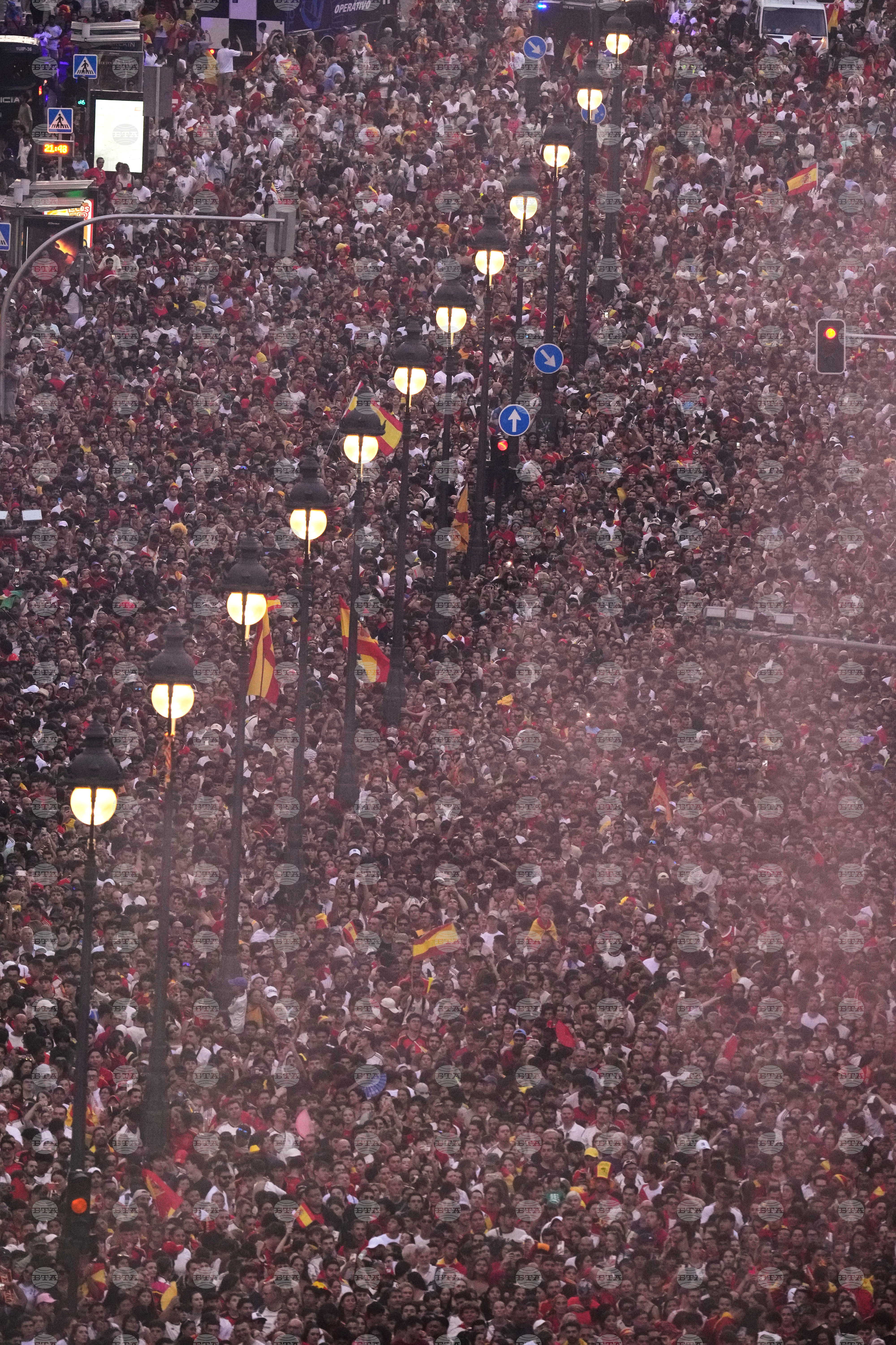 Spain WCup Soccer Celebration