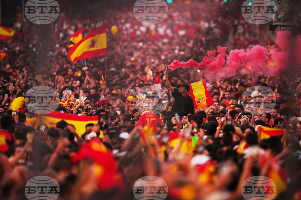 APTOPIX Spain WCup Soccer Celebration