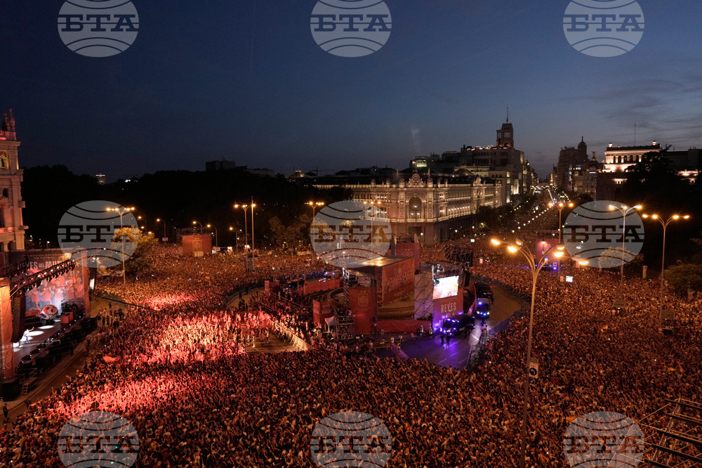 Spain WCup Soccer Celebration