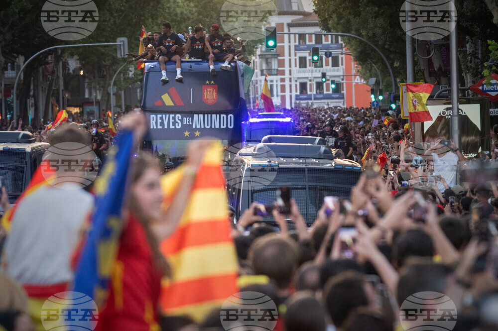 Spain WCup Soccer Celebration