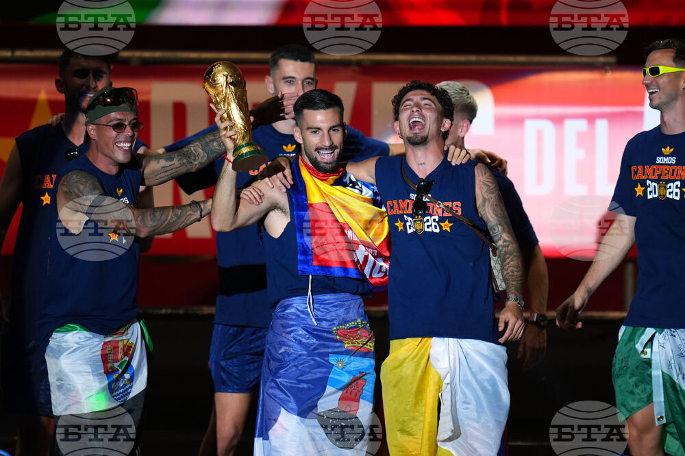 Spain WCup Soccer Celebration