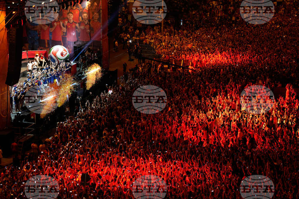 Spain WCup Soccer Celebration