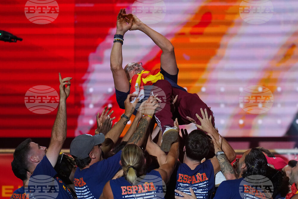 APTOPIX Spain WCup Soccer Celebration
