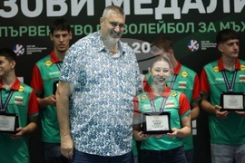 Волейбол - национален отбор за юноши - посрещане и награждаване