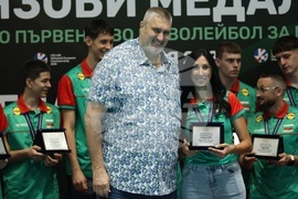 Волейбол - национален отбор за юноши - посрещане и награждаване