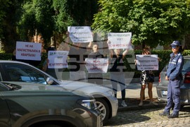Столична община - товарен мост - протест