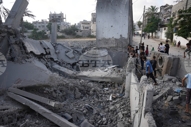 CORRECTION Israel Palestinians Gaza