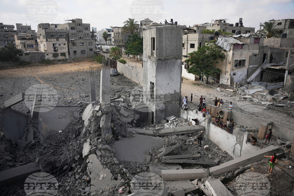 CORRECTION Israel Palestinians Gaza
