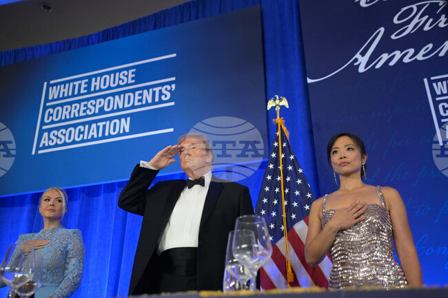 APTOPIX Trump Correspondents' Dinner