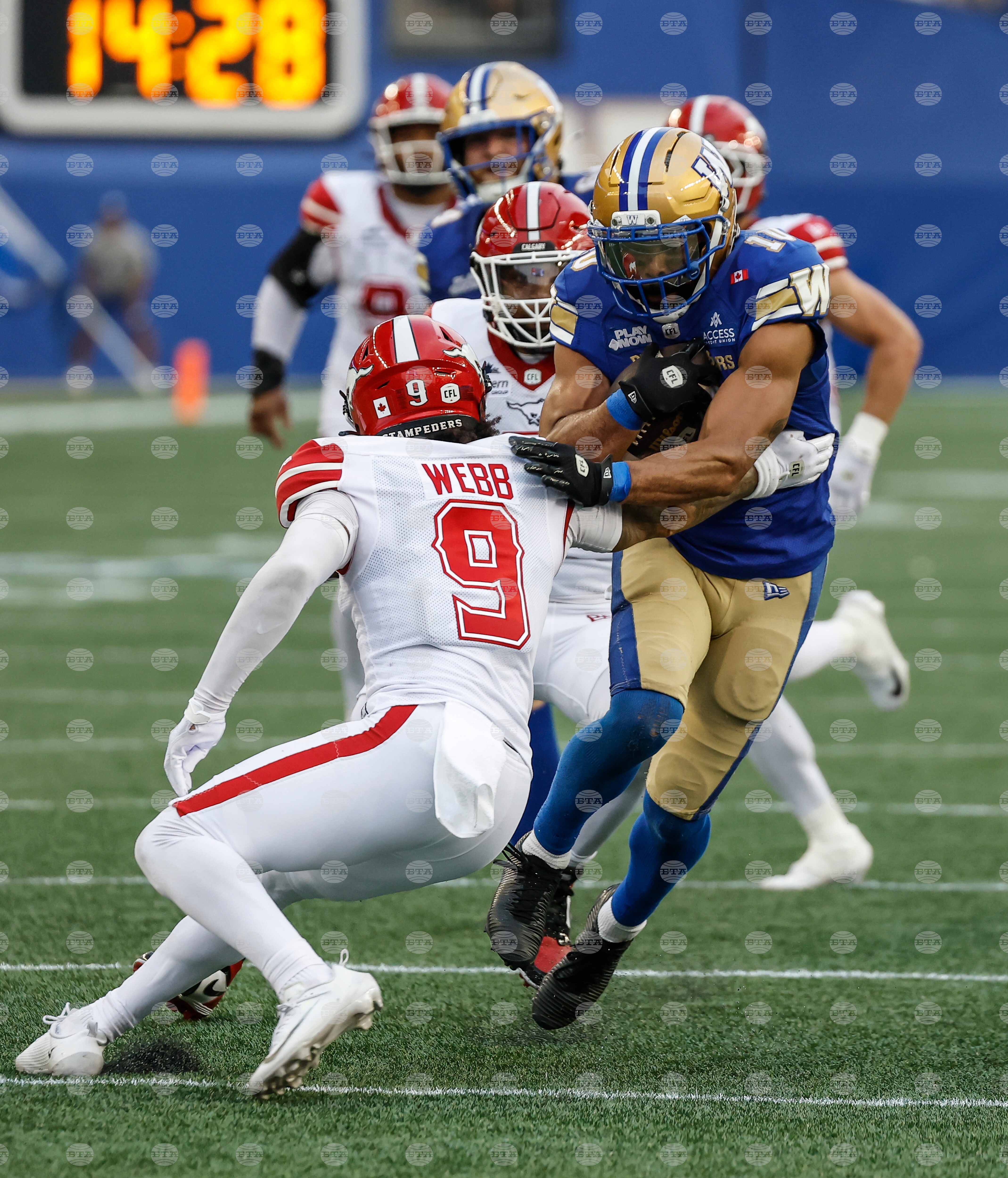Stampeders Blue Bombers Football