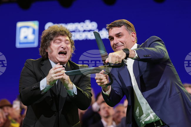 APTOPIX Brazil Flavio Bolsonaro Convention
