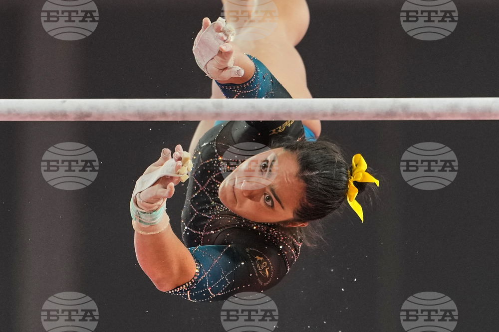 APTOPIX Britain Commonwealth Games Artistic Gymnastics