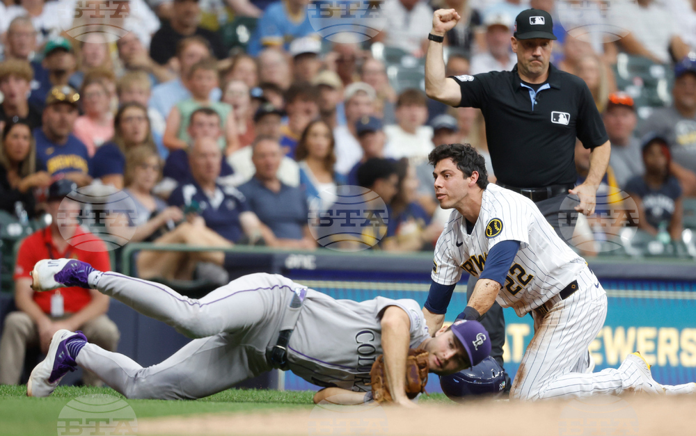 Rockies Brewers Baseball
