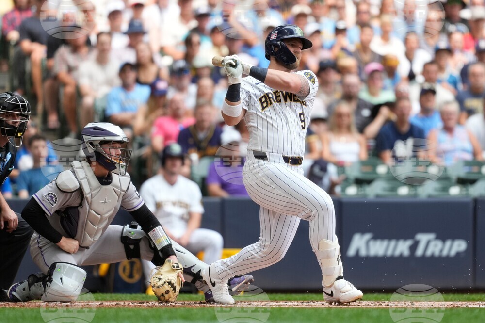 Rockies Brewers Baseball