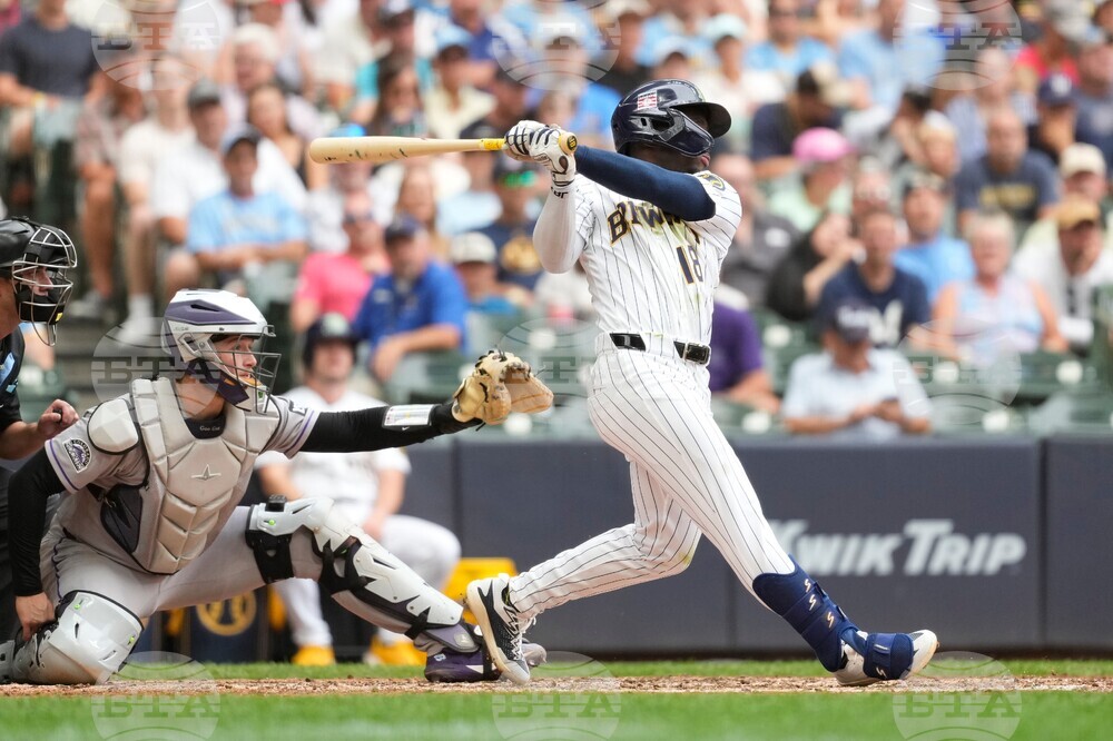 Rockies Brewers Baseball