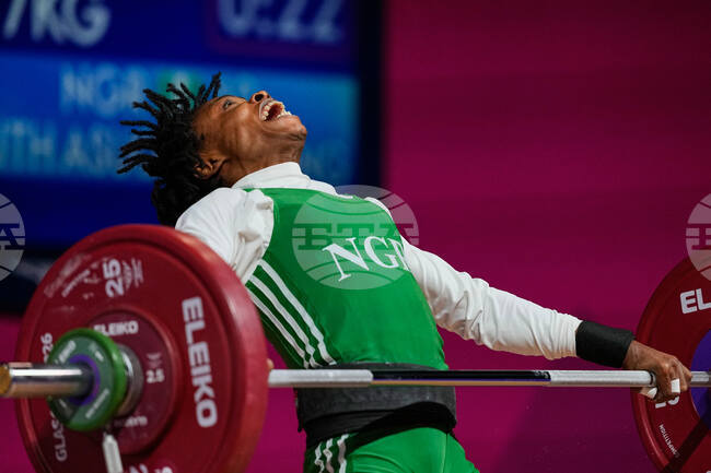 APTOPIX Britain Commonwealth Games Weightlifting