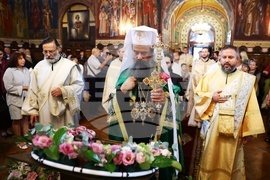 Храм "Св. Седмочисленици" - патриарх Даниил - литургия