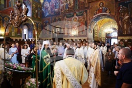 Храм "Св. Седмочисленици" - патриарх Даниил - литургия