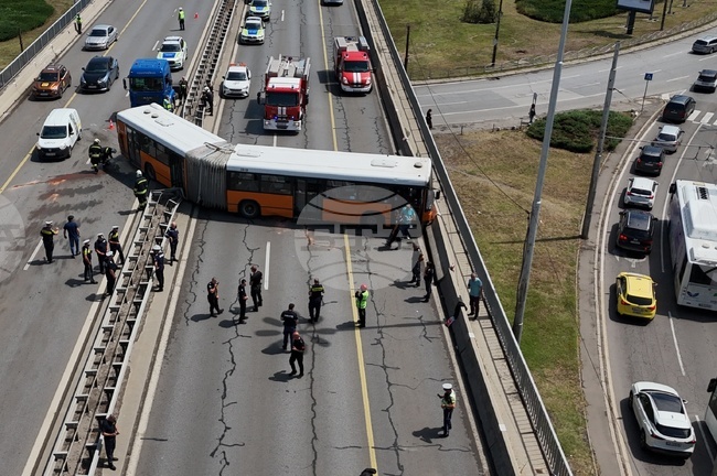 Four Injured as City Bus Veers Across Dual Carriageway in Sofia, Collision Averted