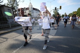 Булевард „Овча купел“ и улица „Момкова баня“- транспортен мост - протест