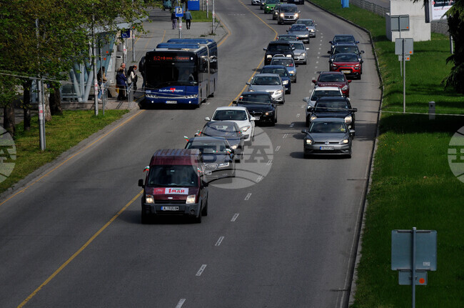 Бургас - 1 май - БСП - автомобилно шествие