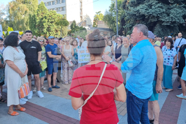 Горна Оряховица - протест в подкрепа на кмет