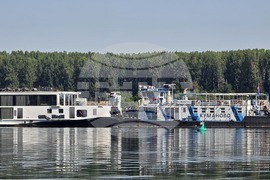 Село Гомотарци - заседнал кораб - изтегляне