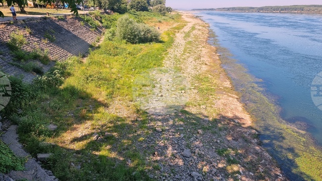 Нивото на Дунав при Лом продължава да спада, но с по-бавни темпове в сравнение с юли