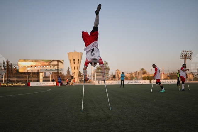 APTOPIX Syria Disabilities Soccer