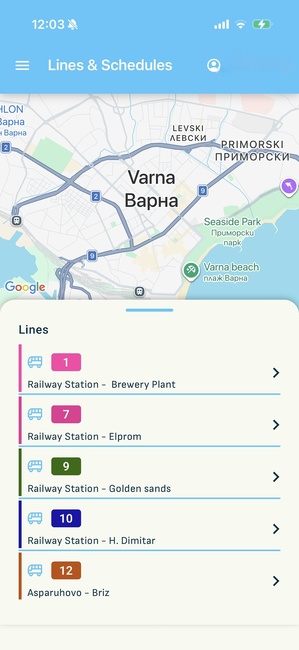 Varna Launches New TTickets Public Transport App