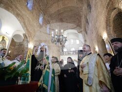 Храм „Света София Премъдрост Божия“ - чудотворна икона - посрещане