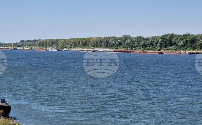 Десетки плавателни съдове изчакват в българския участък на река Дунав заради ниското ниво 