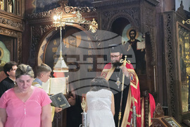 Видин - митрополит Пахомий - вечерня - молебен канон на Пресвета Богородица