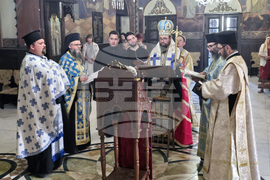 Видин - митрополит Пахомий - вечерня - молебен канон на Пресвета Богородица