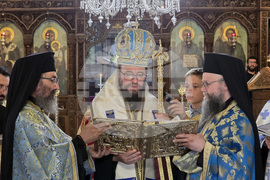 Видин - митрополит Пахомий - вечерня - молебен канон на Пресвета Богородица