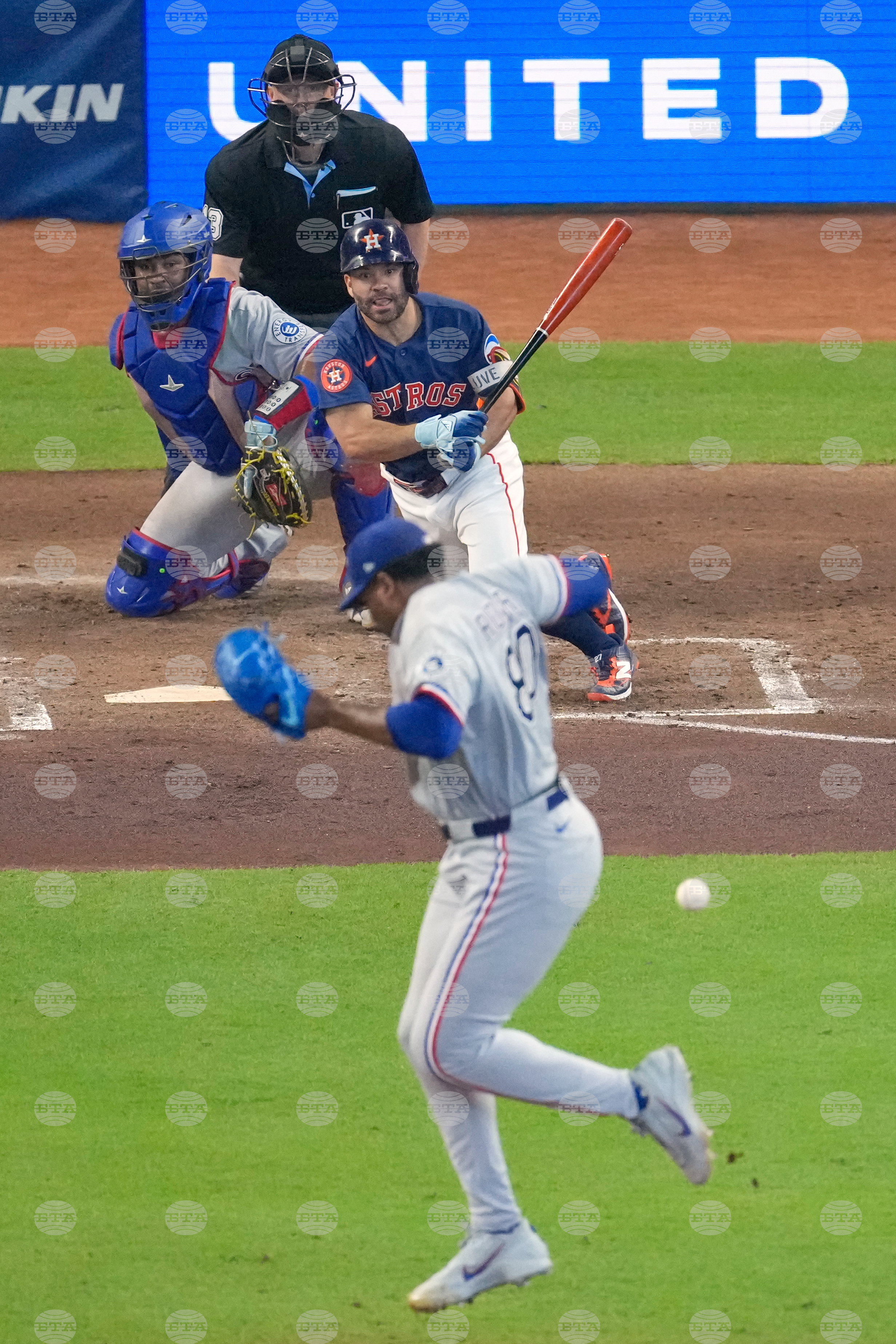 Rangers Astros Baseball
