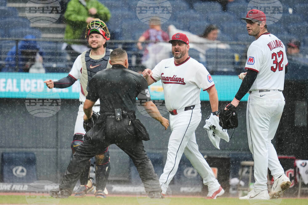 APTOPIX Diamondbacks Guardians Baseball